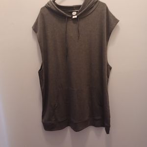JC Distro Usa Mens Sleeveless Hooded 3XL Grey Pullover New Without Tags